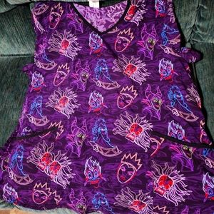 Disney villain scrub top